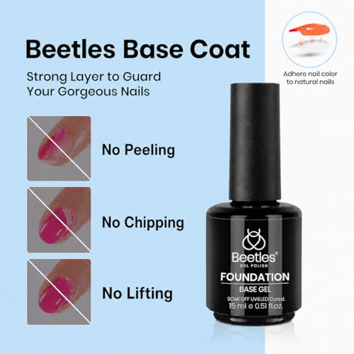 Beetles Builder Nail Gel Kit - 3pcs 15ml with Base & Top Coat
