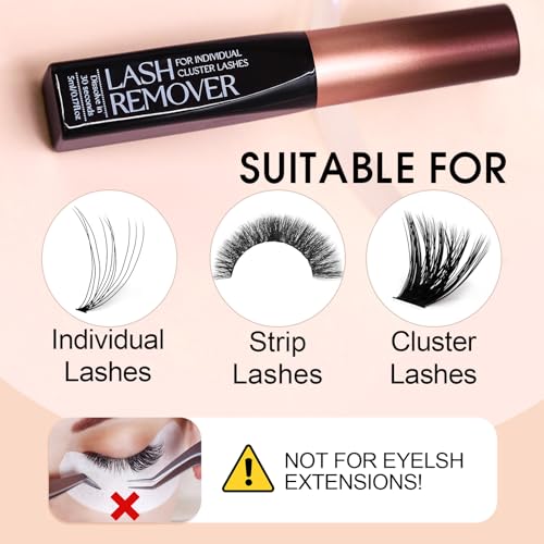 Eyelash Glue Remover for Cluster Lashes - Fast 15s Removal