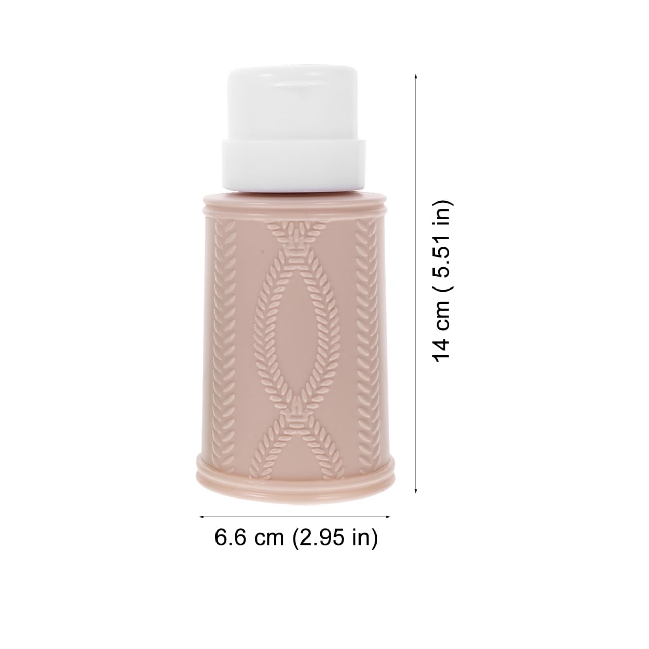 Refillable Pump Bottles for Nail Polish Remover - Leak-Proof 2 Pack | Empty Liquid Dispensers