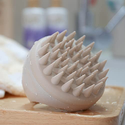 Silicone Scalp Massager Shampoo Brush for Dandruff Removal