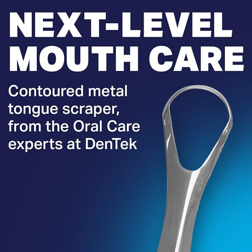 DenTek Metal Tongue Scraper for Better Oral Health - Pack of 2