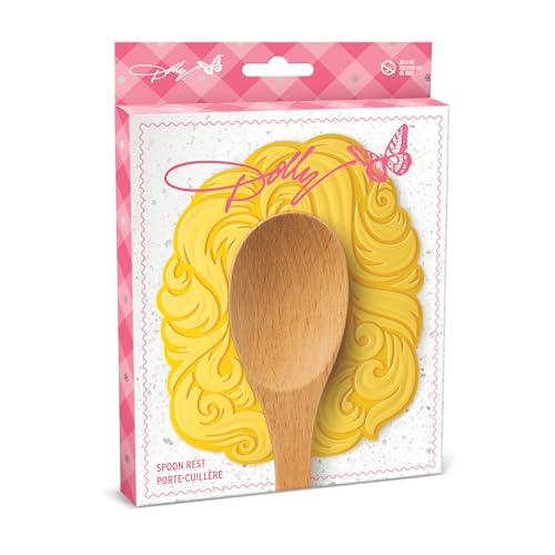 Dolly Parton Big Hair Spoon Rest - Heat Resistant Silicone Kitchen Utensil