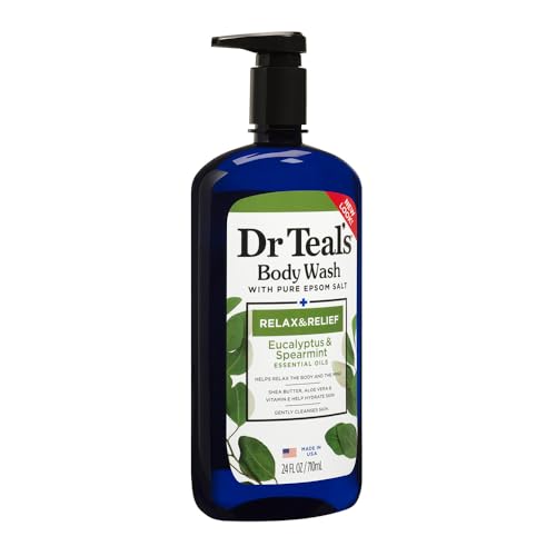 Dr Teal's Relax & Relief Body Wash with Eucalyptus & Spearmint, 24 fl oz