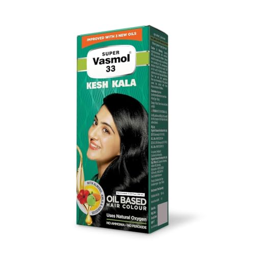 Vasmol Super Vasmol 33 Hair Color Oil - Pack of 4, 100mL Each