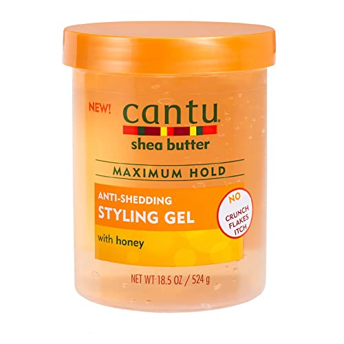 Cantu Anti-Shedding Styling Gel with Honey - 18.5 oz Flexible Hold