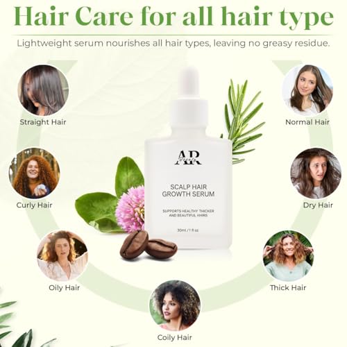 Scalp Hair Growth Serum - Nourishing Formula with Rosemary & Biotin