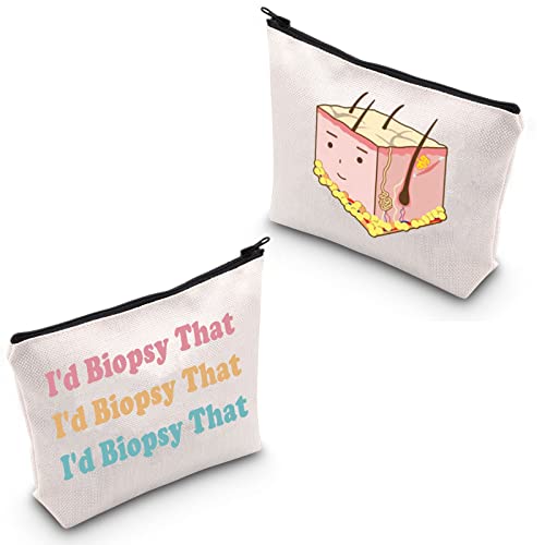 I'd Biopsy That Cosmetic Bag - Canvas Makeup Organizer for Travel