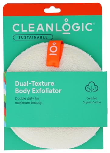 Cleanlogic Dual-Texture Body Exfoliator Sponge - 2 Pack
