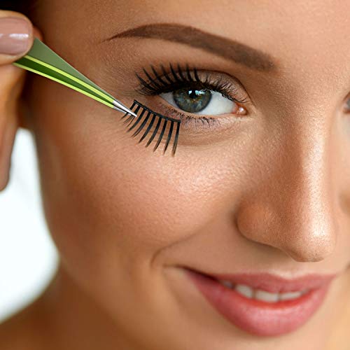 Mudder 3-Piece Stainless Steel Tweezers Set for Ingrown Hair & Eyebrow Grooming