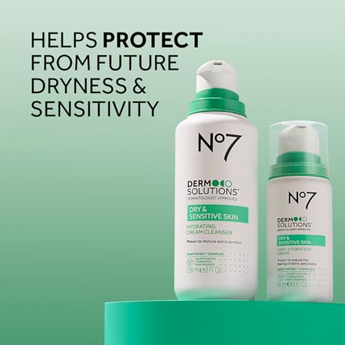 No7 Derm Solutions Hydrating Facial Cleanser 8 Fl Oz - Gentle, Fragrance-Free Skin Care