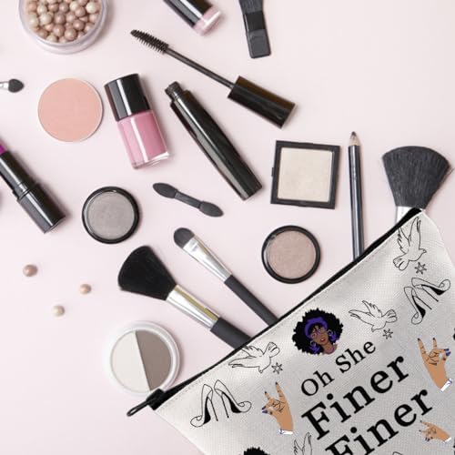 Finer Finer Makeup Zipper Pouch Bag for Women - TSOTMO