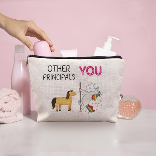 Principal Appreciation Makeup Bag - Canvas Cosmetic Bag for Women