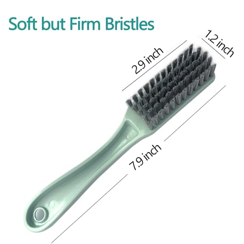 Curved Handle Nail Brush Set - 4 Pcs Multi-Purpose Cleaning Brushes