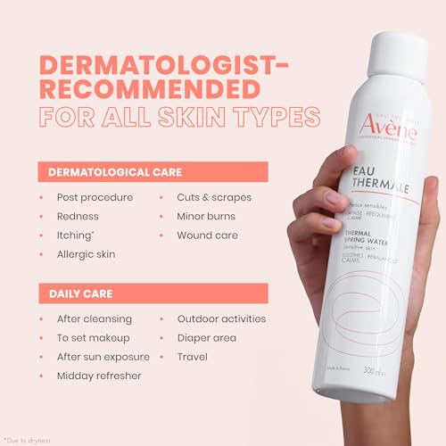 Avène Thermal Spring Water 10.1 Fl Oz Facial & Body Mist – Gentle Skin Soothing & Redness Relief