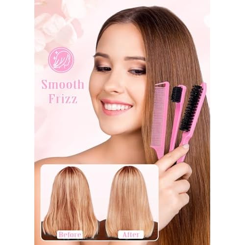 Hair Wax Stick & Slick Back Hair Brush ? Frizz Control for Women & Kids, Non-Greasy & No Residue ? Smooths Flyaways, Creates Sleek Ponytails & Buns ? Styling Accessories & Teen Girl Gifts Trendy Stuff