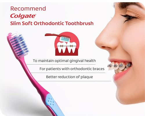 Colgate Ortho Slim Soft Toothbrush for Braces - 2 Pack