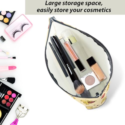 Winnie the Pooh Makeup Bag-03 | Cute Yellow Travel Pouch