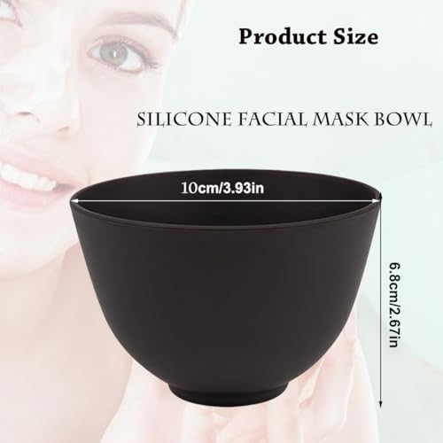 8-Pack Silicone Face Mask Mixing Bowls - Reusable Skincare Tool Set