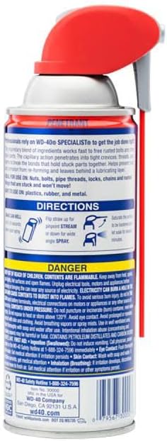 WD-40 Specialist Penetrant - Fast-Acting Formula for Metal, Rubber & Plastic | 11 Oz.