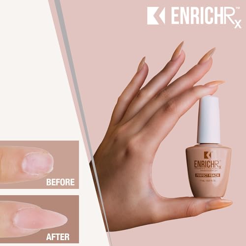 KUPA EnrichRx Builder Gel - Perfect Peach, Vitamin E & Collagen, 0.57 Fl Oz