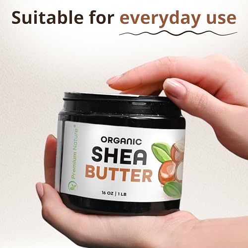 Premium Nature Organic Raw Unrefined Shea Butter 16 oz - Skin & Hair Moisturizer