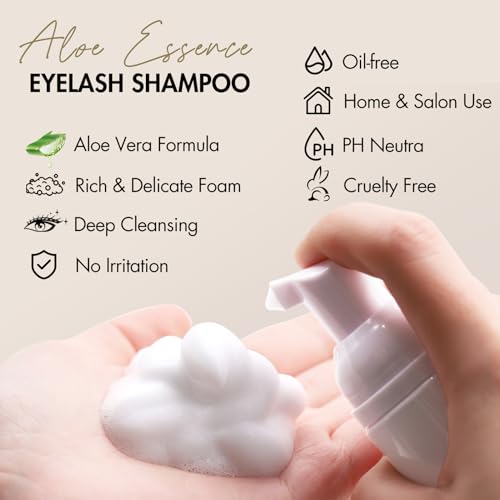 Embagol Lash Shampoo Concentrate - Gentle Cleansing Foam for Eyelash Extensions (6 Bags)