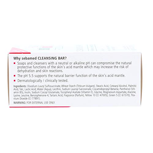 SEBAMED Cleansing Bar 150g - Soap-Free Hydrating Cleanser for Sensitive Skin