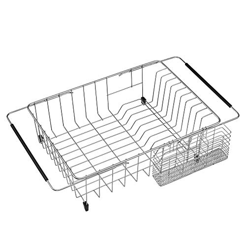Stainless Steel Cutlery Drying Rack with Hooks - iPEGTOP