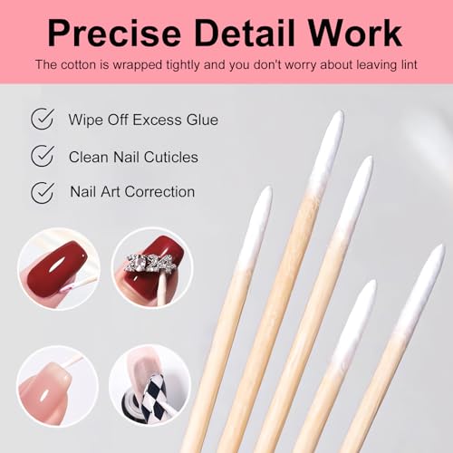 600PCS Microblading Cotton Swabs - Precision Tip Applicators