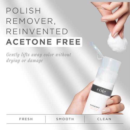 Cote Beauty Non-Acetone Nail Polish Remover, Wild Sea Rose, 4 Fl Oz