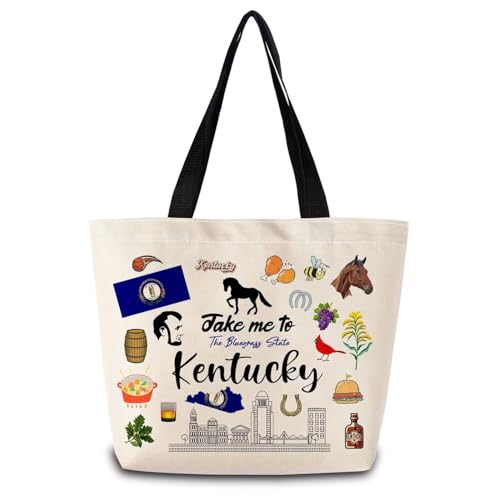 Kentucky Tote Bag - Reusable, Lightweight Shopping Handbag