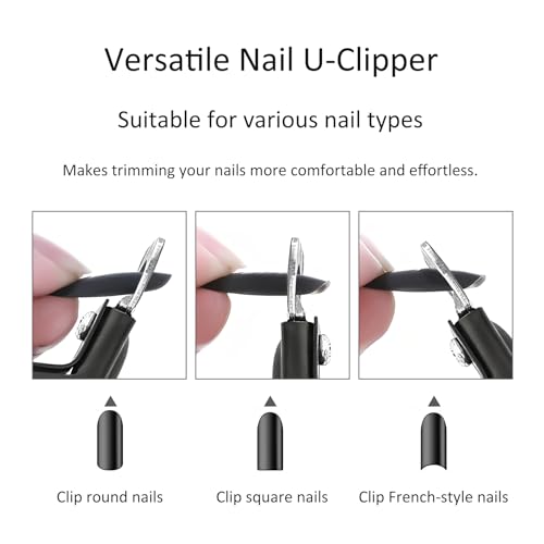 2-Pack Professional Acrylic Nail Clippers – Durable Stainless Steel & Titanium-Coated