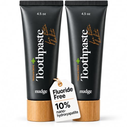 Nudge Nano Hydroxyapatite Toothpaste with Natural Mint - 4.5 oz Pack of 2 (Mild Mint Variant)
