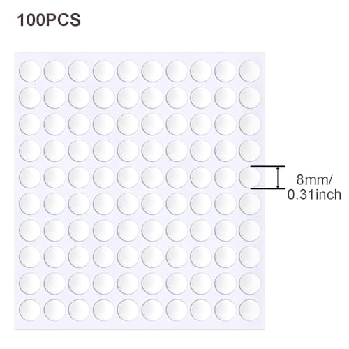 1000 Pcs Clear Double-Sided Adhesive Dots for Crafts & Display