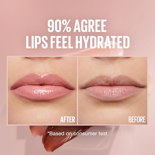 Maybelline Lifter Gloss - Hydrating Lip Gloss with Hyaluronic Acid, Peachy Neutral Shade