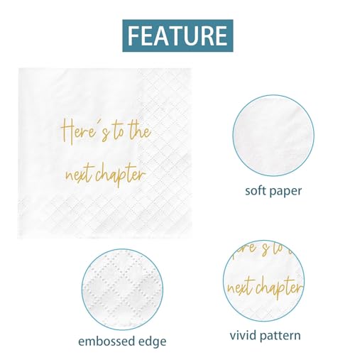 Graduation & New Job Napkins - 50 Pcs, 2-Ply Disposable Party Supplies