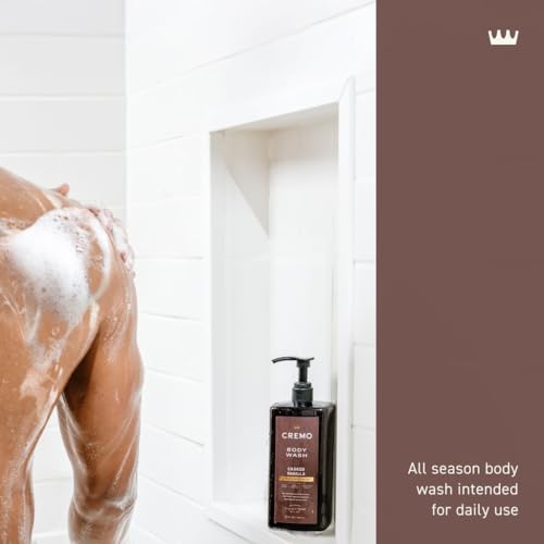 Cremo Casked Vanilla Body Wash for Men, Moisturizing Rich Lather, 32 Fl Oz