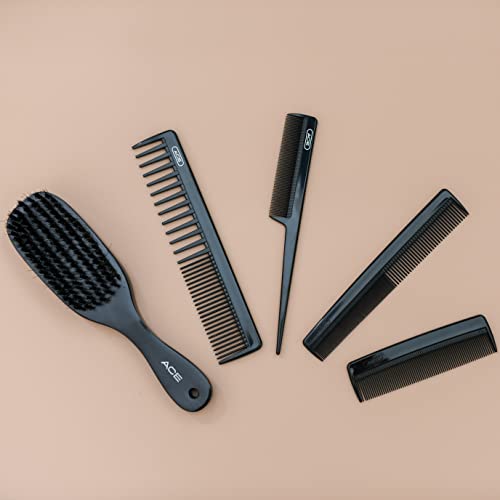 GOODY Ace Wood Boar Brush for Smoothing & Shine