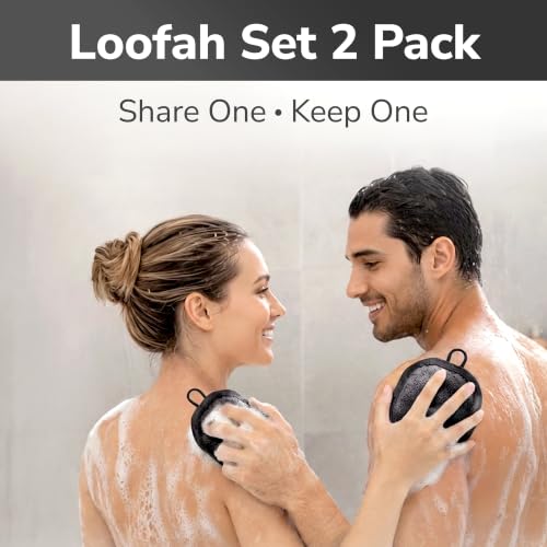 SILKLE Silicone Shower Loofah - 2-in-1 Exfoliating Body Scrubber