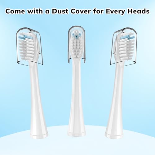 Replacement Toothbrush Heads for Waterpik Sonic Fusion, 3 Pack White