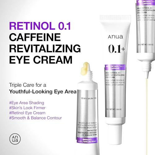 Anua Retinol 0.1% Caffeine Revitalizing Eye Cream - 1.05 fl oz