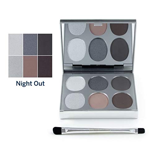 Jerome Alexander Night Out Eyeshadow Palette with Brush - 6 Shades