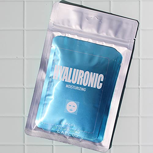 LAPCOS Hyaluronic Acid Mask - Moisturizing Sheet Masks (Pack of 5)