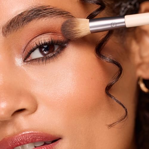 EcoTools Dual-Ended Eyeshadow Brush - Flat & Fluffy for Blending