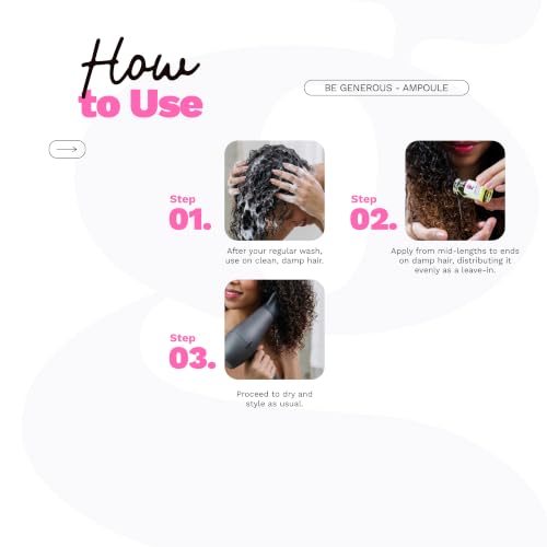 Ginger Milk Nutritive Hair Ampoule Pack of 3 - Protein & Pro-Vitamin B5 for Dry, Weak Hair