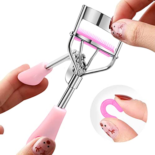 Pinkiou Eyelash Curler with Built-In Comb for Perfect Curls