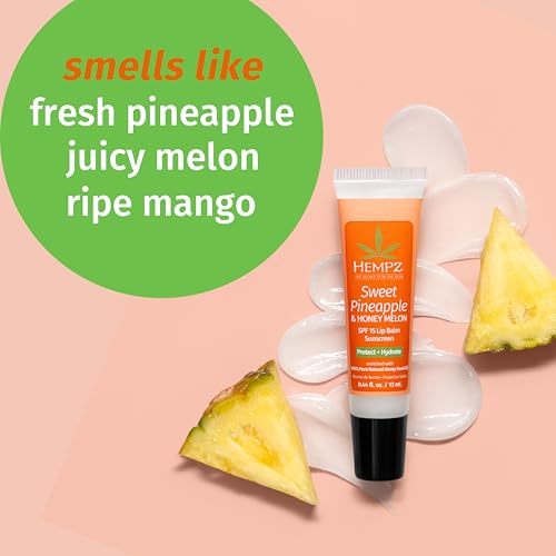 Hempz SPF 15 Lip Balm - Sweet Pineapple & Honey Melon 0.44 oz