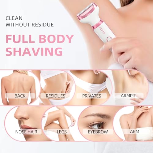 Ourcec 5-in-1 Electric Women's Shaver - Waterproof Painless Hair Remover
