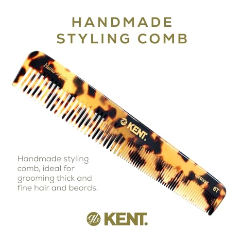 Kent 6T TY Handmade Fine & Wide Tooth Hair Comb - Yellow Tokyo Pack