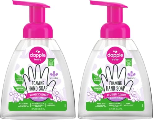 Dapple Foaming Hand Soap for Kids, Lavender, 13 Fl Oz (Pack of 2)